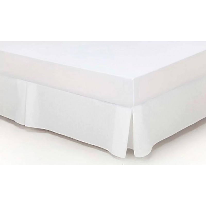 CUBRESOMMIER BLANCO DE MICROFIBRA CON TABLAS 1,40m x 1,90m CUBRESOMMIER BLANCO DE MICROFIBRA CON TABLAS 1,40m x 1,90m