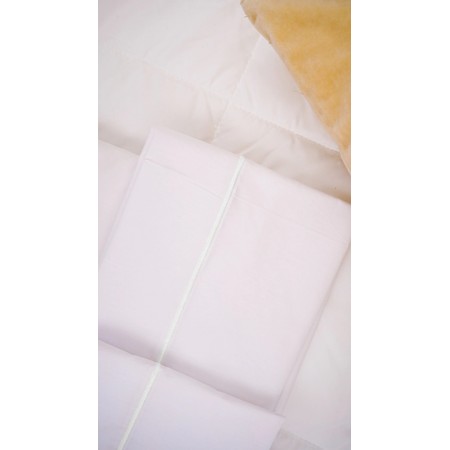 JUEGO DE SÁBANAS HELSINKI YKSI DE PERCAL 200 HILOS - MODELO FULL - CORDÓN BLANCO